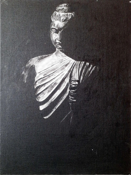 Buddha (ART-17820-116694) - Handpainted Art Painting - 24in X 36in
