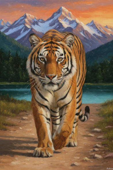 Majesty Of The Wild Peaks (PRT-15697-116872) - Canvas Art Print - 40in X 60in