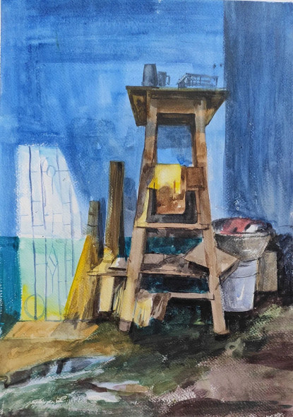Still Life (ART-7901-116616) - Handpainted Art Painting - 12in X 16in