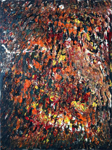 Crowd (ART-17820-116696) - Handpainted Art Painting - 24in X 36in