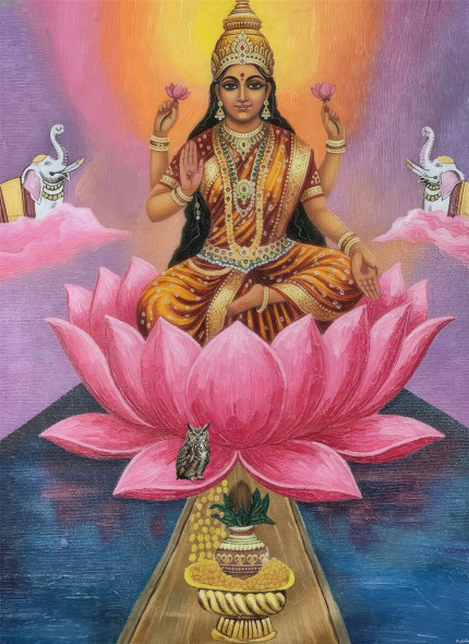 Goddess Of Eternal Prosperity (PRT-15697-117011) - Canvas Art Print - 26in X 36in