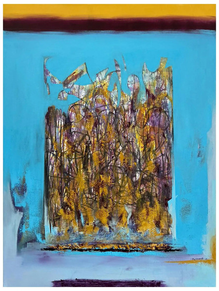 Gradations (ART-8069-117153) - Handpainted Art Painting - 36in X 48in