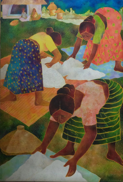 Harvesting (PRT-6678-117346) - Canvas Art Print - 20in X 30in