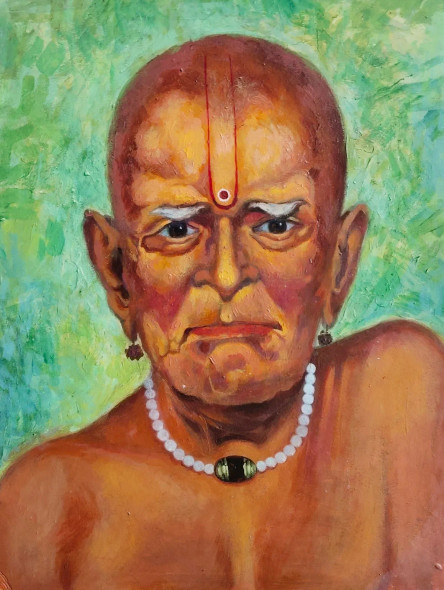 Meditation (ART-17909-117431) - Handpainted Art Painting - 9in X 12in