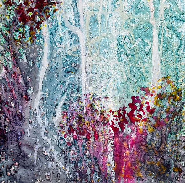 Colors In A Rainforest (PRT-8841-117459) - Canvas Art Print - 24in X 24in