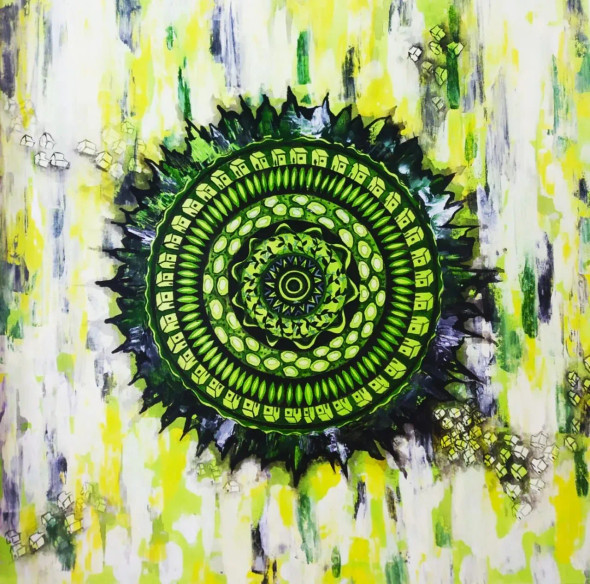 World Of The House (ART-17932-117442) - Handpainted Art Painting - 24in X 24in