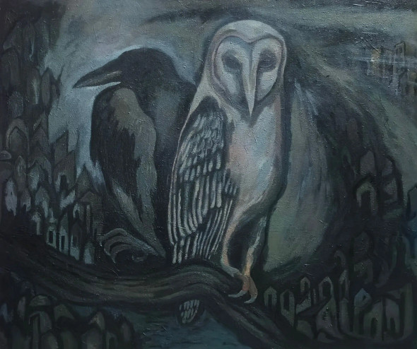 Untitled (ART-8812-117517) - Handpainted Art Painting - 36in X 30in