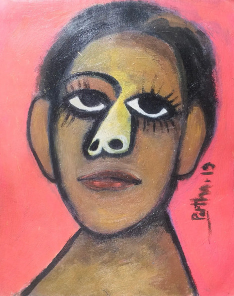 Untitled (ART-8812-117668) - Handpainted Art Painting - 9in X 10in