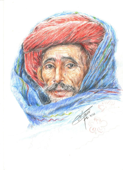Colours Of Endurance (ART-17959-117744) - Handpainted Art Painting - 8in X 11in