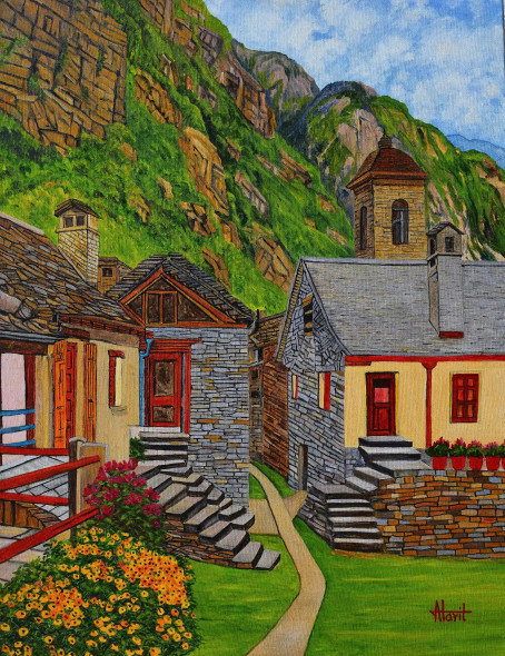 Alpine Serenity (PRT-2948-117804) - Canvas Art Print - 14in X 18in