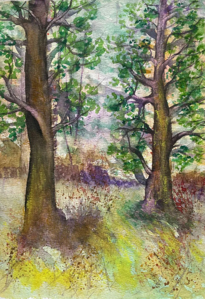 Serenity (ART-8841-117847) - Handpainted Art Painting - 8in X 11in
