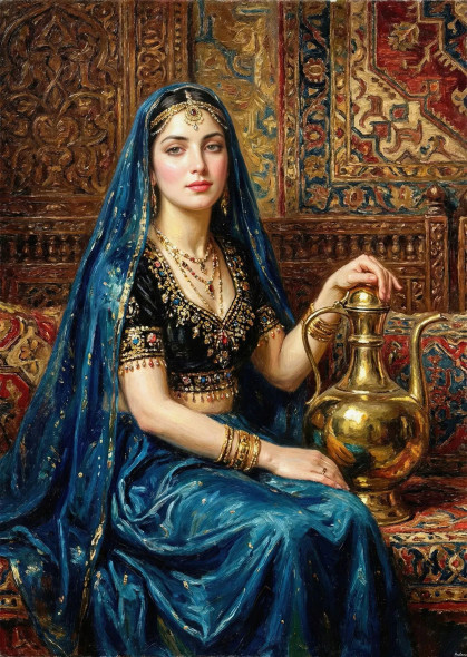 Empress Of Warm Light (PRT-15697-118024) - Canvas Art Print - 43in X 60in