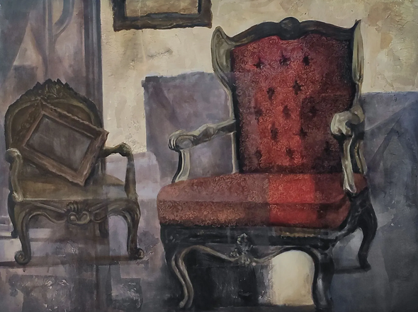 Memory (ART-7901-117969) - Handpainted Art Painting - 40in X 30in