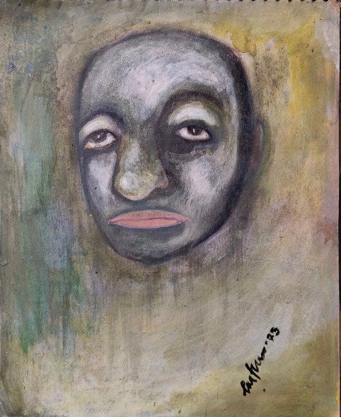 Joker (ART-8812-117670) - Handpainted Art Painting - 9in X 10in