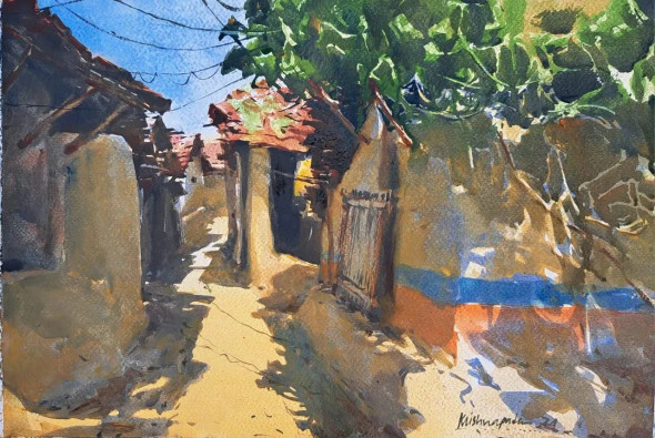 Landscape (PRT-18009-118229) - Canvas Art Print - 18in X 12in