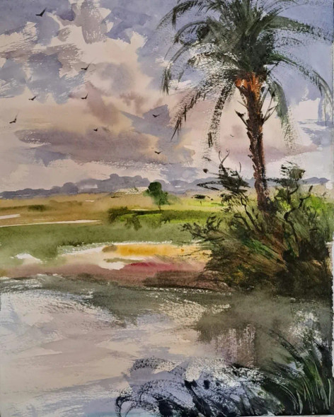 Landscape (PRT-18009-118529) - Canvas Art Print - 19in X 24in