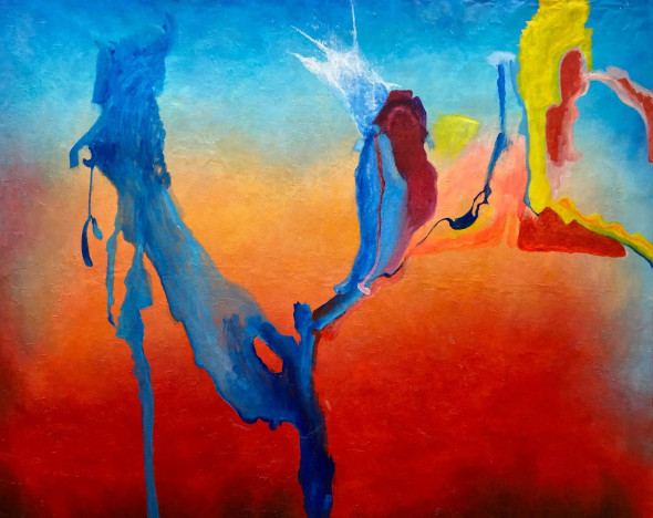 The Color Story (ART-8156-118782) - Handpainted Art Painting - 80in X 66in