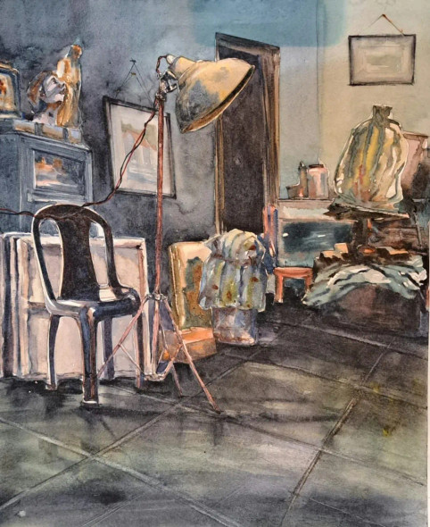 Room (ART-18009-118553) - Handpainted Art Painting - 11in X 15in
