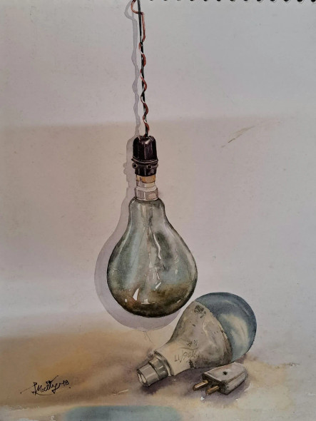 Still Life (ART-18009-118821) - Handpainted Art Painting - 11in X 15in