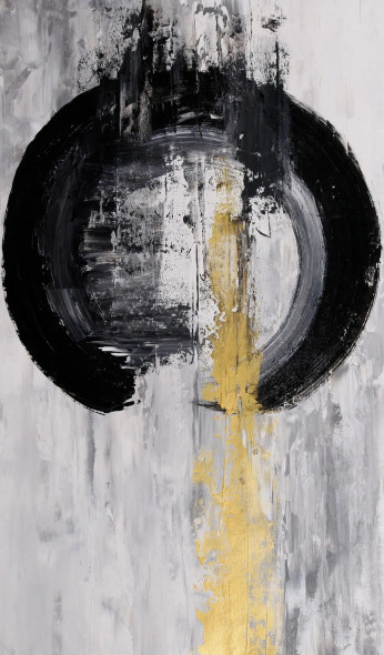 Circle Of Stillness (ART-8156-119005) - Handpainted Art Painting - 40in X 60in