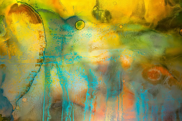 Vibrant Abstract Color Play (PRT-15842-119087) - Canvas Art Print - 36in X 24in