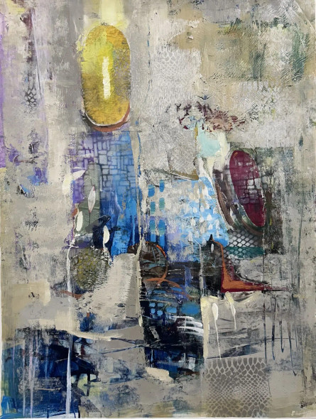 Modern Abstract Painting | Original Handmade Textured Contemporary Wall Art (ART-16885-119133) - Handpainted Art Painting - 36in X 48in
