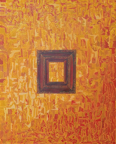 Untold Story (ART-8316-119115) - Handpainted Art Painting - 24in X 30in