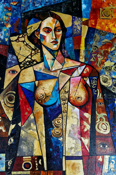 Perception (ART-17843-119315) - Handpainted Art Painting - 20in X 30in