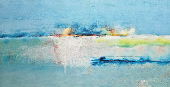 Horizon Of Silence (ART-6730-119326) - Handpainted Art Painting - 39in X 20in