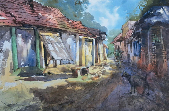 Landscape (PRT-18009-119224) - Canvas Art Print - 24in X 16in