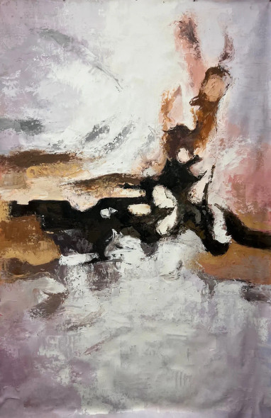 Abstract Painting (ART-6706-119474) - Handpainted Art Painting - 36in X 48in