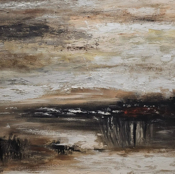 Echoes Of The Earth (ART-6730-119571) - Handpainted Art Painting - 36in X 36in