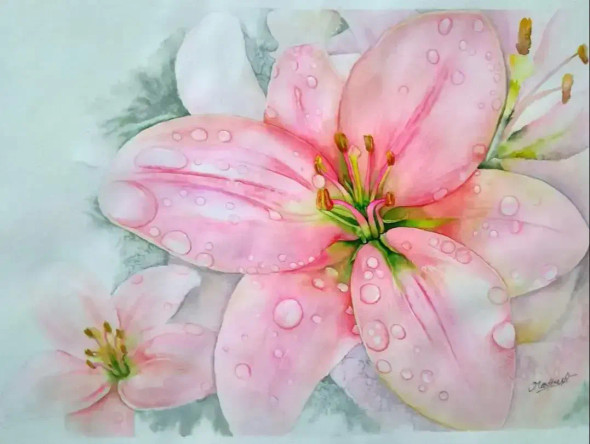 SPRINKLES (ART-18060-119703) - Handpainted Art Painting - 30in X 22in