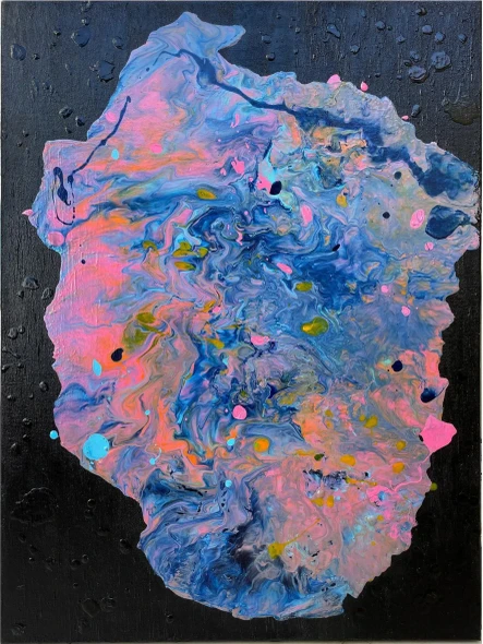 Magic In The Galaxy (ART-18176-119938) - Handpainted Art Painting - 20in X 24in
