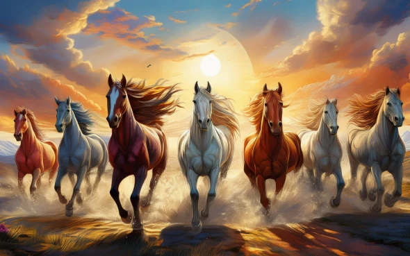 Journey From Darkness To Divine Light (PRT-17594-119978) - Canvas Art Print - 54in X 35in