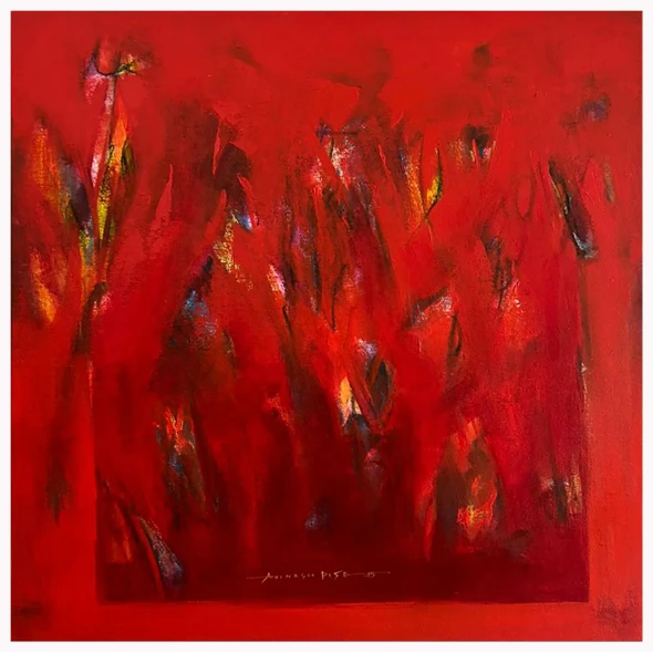 Ember Ground (ART-8069-120155) - Handpainted Art Painting - 30in X 30in