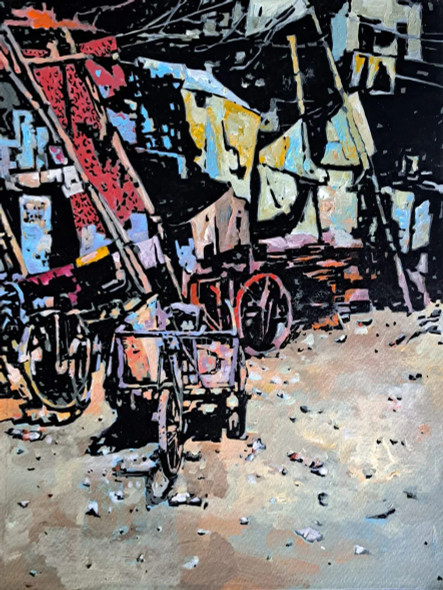 Slum (PRT-18009-120360) - Canvas Art Print - 23in X 30in