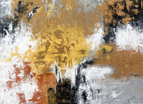 Golden Silence (PRT-8156-120193) - Canvas Art Print - 48in X 35in
