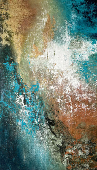 Held By Layers (PRT-8156-120180) - Canvas Art Print - 24in X 42in