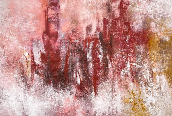 Soft Red Texture And Layers (PRT-8156-120174) - Canvas Art Print - 60in X 41in