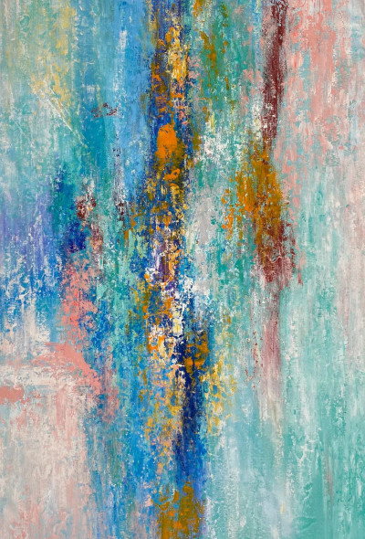 Blue That Breathes. (PRT-8156-120132) - Canvas Art Print - 28in X 42in