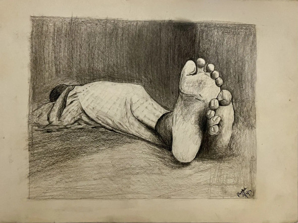 Rest Between Journeys (PRT-4788-120332) - Canvas Art Print - 12in X 9in