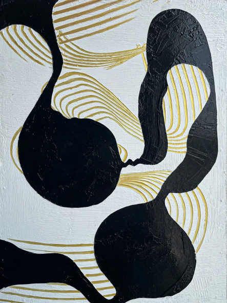 Flow Between Forms (PRT-8156-120225) - Canvas Art Print - 27in X 36in