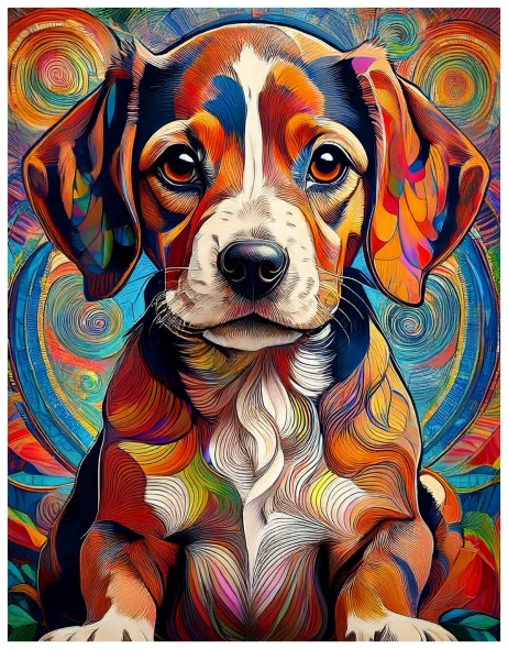 Sweetest Companion- The Labrador (PRT-17594-120094) - Canvas Art Print - 14in X 18in