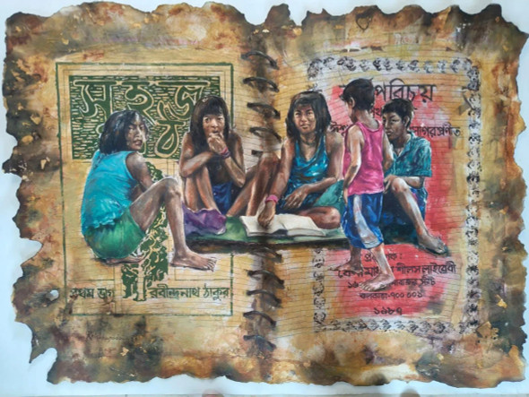 Slum Life (PRT-18009-120475) - Canvas Art Print - 36in X 27in