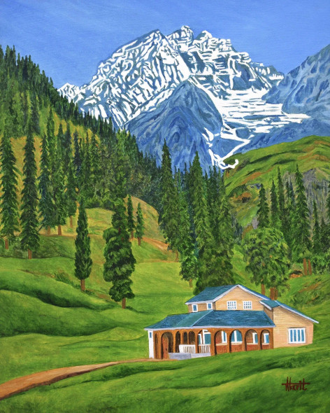 Beautiful Sonmarg (PRT-2948-119153) - Canvas Art Print - 14in X 18in