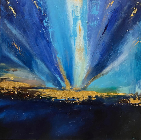 Rising Quiet (ART-18315-120734) - Handpainted Art Painting - 36in X 36in