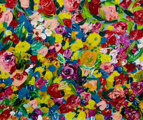 To The Garden (ART-17665-120926) - Handpainted Art Painting - 20in X 18in