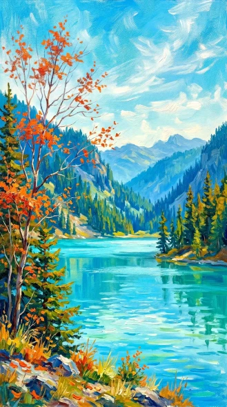 Whispers Of The Turquoise Tide (PRT-15697-120952) - Canvas Art Print - 33in X 60in