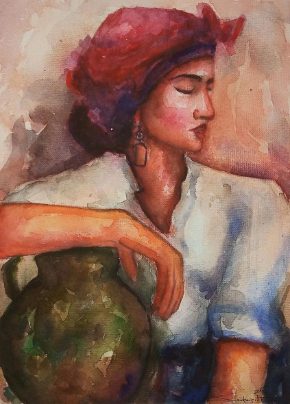 Silent Grace (PRT-17209-121006) - Canvas Art Print - 21in X 30in